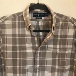 Polo Ralph Lauren Custom Fit Plaid Casual Small